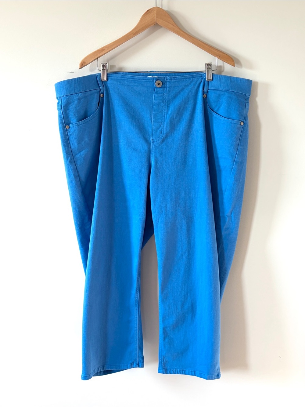 J Jill Jeans Size 24r Blue High Rise Cropped Denim Stretch Pull On Pants Classic